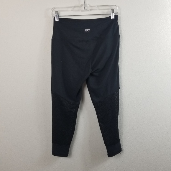 Marika Workout Leggings Black Sheer Net Medium - Picture 3 of 4